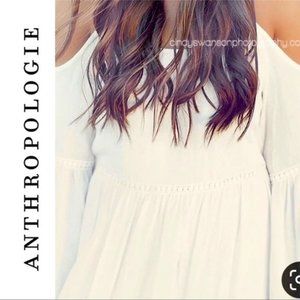 Birdcage Label Boho Cream Cold Shoulder Dress byAnthropologie